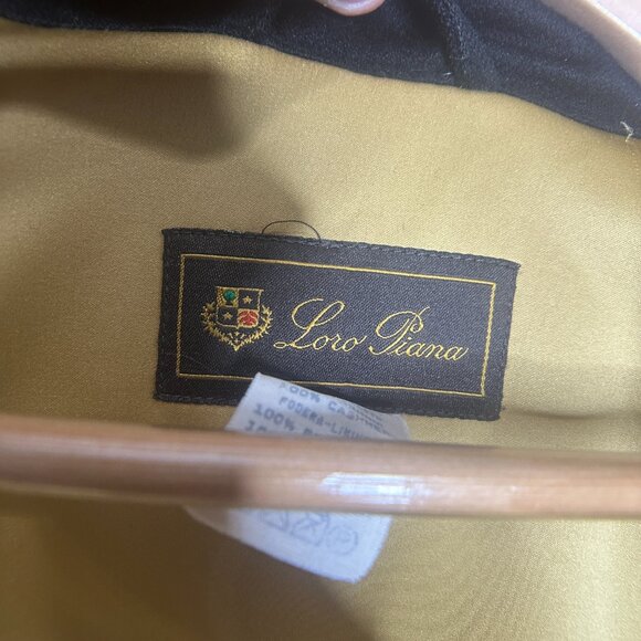 EUC Loro Piana Black Jacket w/ Gold Lining Size 46 - Picture 12 of 16